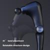 Fascia Gun Massage with Hot and Cold Heads 45 Degree Bend Foldable Multi-gear Adjustment Massage Gun for Fitness Muscle Relax