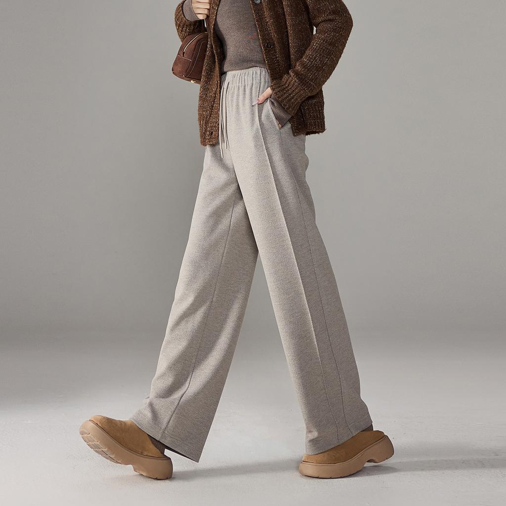 Women's Winter Thickened Casual Wide Leg Pants