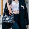 New MLB Monogram Collection Polyester Shoulder Bag, Pochette, Handbag Regular Unisex Marine Blue 32BG33111-50N