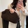Natural Fiber Snap Clutch Bag Seaside Women's Straw Woven Handbag,Summer Beach Travel Vacati Evening Elegant Purse 2026 New