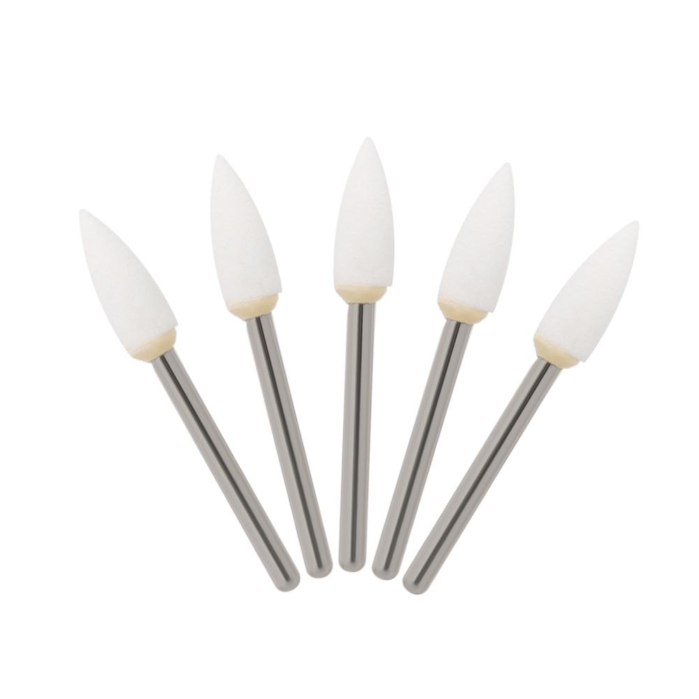 Buy 12pcs/Pack Flame Mounted White Stone Dental Lab Polishing Burs