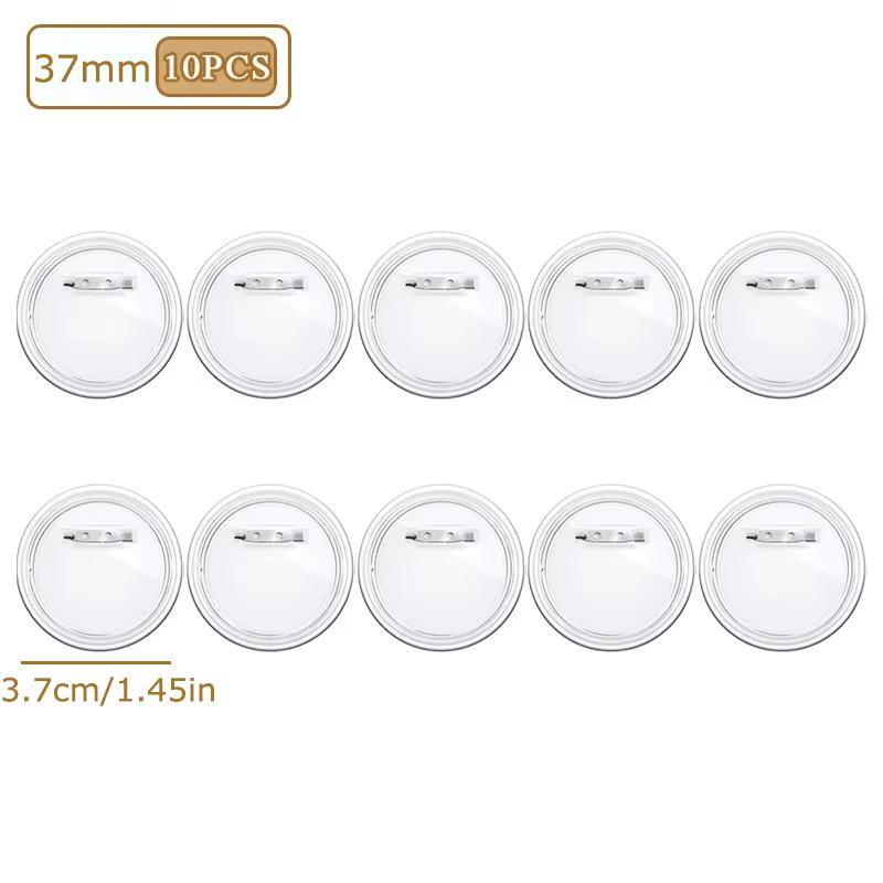 

10 ШТ./УПАК. Хранение Аниме Мерч Пластик Сделай сам Прозрачный Корпоративный Подарок Значок Pixiv Портативная Коллекционная Коробка Защитная Крышка 37mm