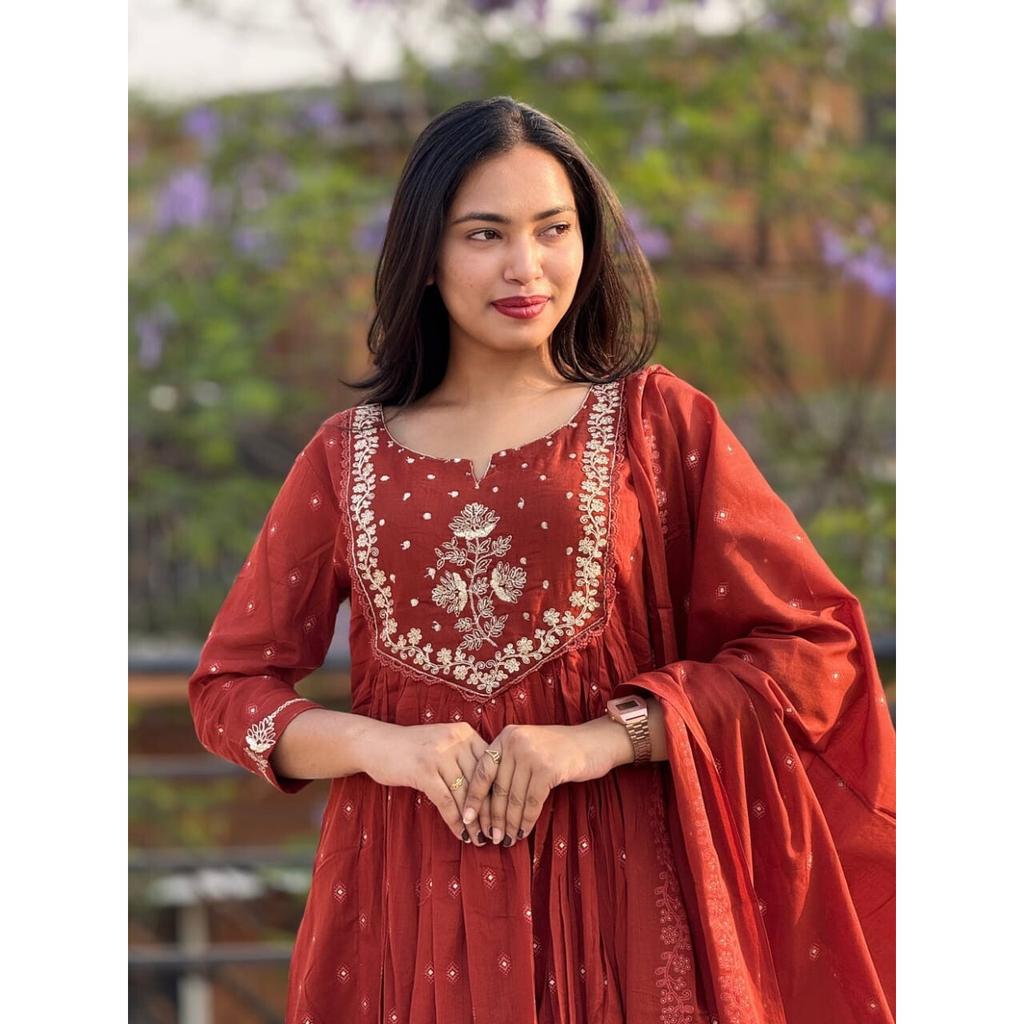 Party Wear Bollywood Tunic Kurti Pant Dupatta Set Indian Designer Salwar Suit SC-2337