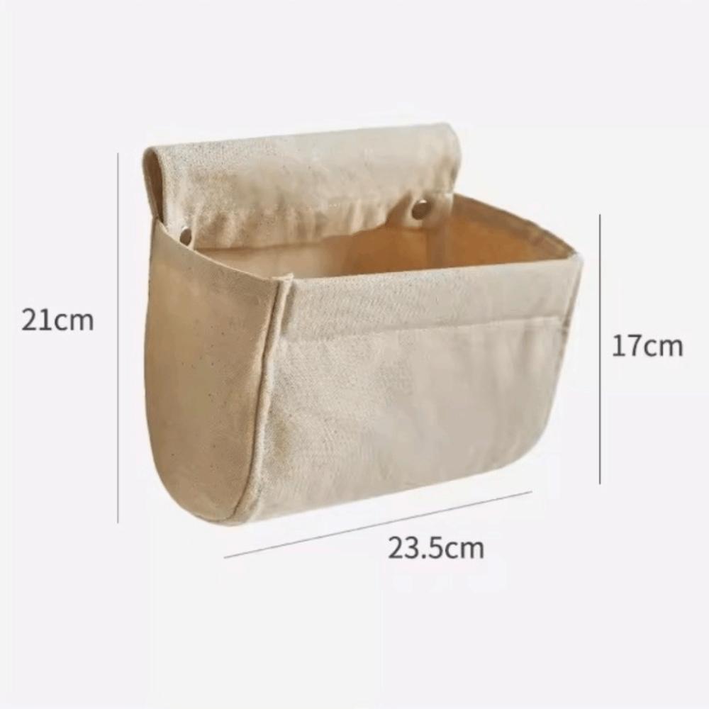 Foldable Wall Mounted Fabric Storage Bag Multi-Pocket Large Capacity Wall Mounted Bag Cotton Hanging Storage Bag Dormitory