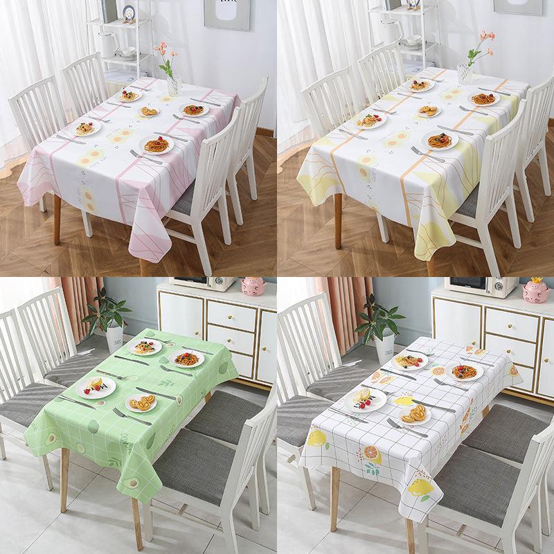 Nordic Style Waterproof & Oilproof Washable Tablecloth for Home & Hotel Dining Tables