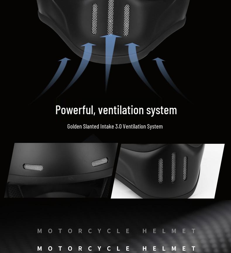 Retro Glass Fiber Motorcycle Helmet for Men & Women - Fits Cruisers & Scooters