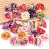 5/10PCs Rose Artificial Flowers 5CM Fake Flowers for Home Room Decor Garden Wedding Marriage Decoration DIY Gifts Accessories
