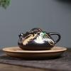 Chinese Yixing Purple Clay Teapot Household Flower Bird Pattern Tea Pot Handmade Beauty Tea Infuser Kettle Zisha Teaware 170ml