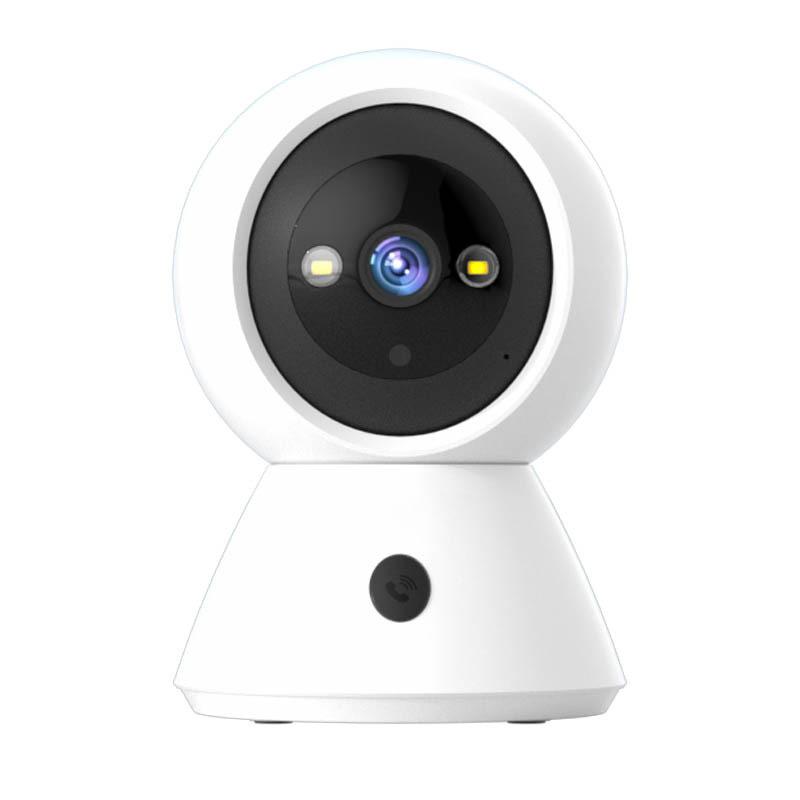 

Панорамна камера відеоспостереження високої чіткості з нічним баченням для дому, двочастотна, двоколірна, підтримка виклику одним кліком 1080 білий