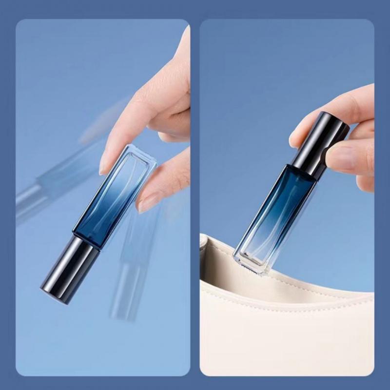5ml/10ml/20ml High-end Perfume Dispensing Bottle Square Glass Spray Bottle Travel Portable Sample Atomizer Refillable Container