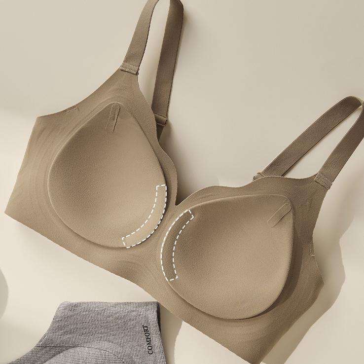 Women's Seamless Anti-Sagging Wireless One-Piece Lifting Bra