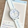 Lee Armbanduhr Quarzwerk Silikonarmband Weißes Zifferblatt Unisex Geburtstag Schulkamerad Zurück in die Schule Saison Box M525-LEE