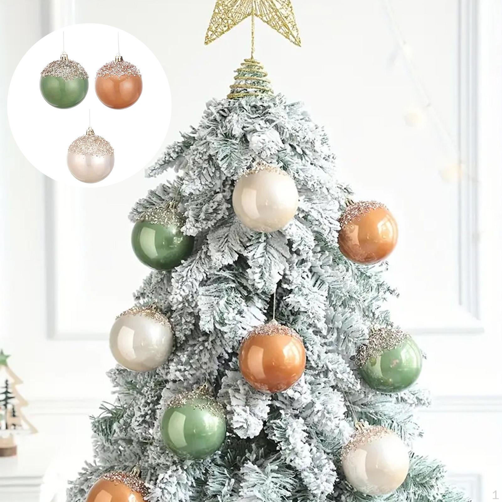 

3x Christmas Balls Hanging Balls, Shiny Pendants Tree Ornaments for Engagement Celebration