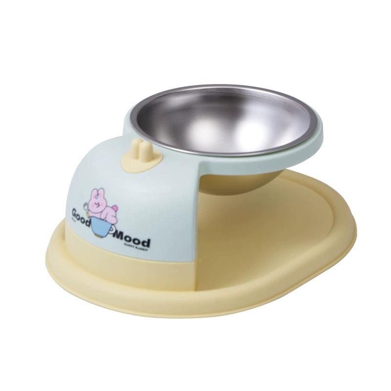 

Comedero elevado para gatos y perros, tazón de acero inoxidable con soporte ergonómico antifatiga