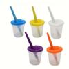1/10pcs Children's Painting Pen Wash Cup DIY Art Graffiti Paint Pen Wash Bucket Watercolor Gouache Diy Nail Brush Pen Wash Cup