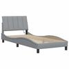 VidaXL Bed Frames Without Mattress Light Grey 90x190 Cm Fabric, Bed, Slatted Base, Fabric Bed, Bedroom Furniture, Bed 3310426
