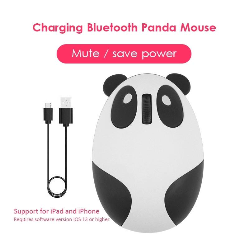VAORLO Bluetooth Wireless Mouse Computer Optical Mouse Cute Cartoon Panda 1200DPI Mause Gaming Mice