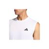 [Adidas] Sleeveless T-Shirt WO-ES FR Sleeveless Men's LOG28 White (KD5424) M