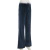 Striped Elastic Waist Velvet Loose Wide Leg Pants Women Casual Simple Bell-bottoms Fashion Trousers Autumn Winter