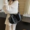 New High Quality, Large Capacity Women's Bag, Unique Black Commuter Dumpling Bag Chain Strap Crossbody Shoulder Bag