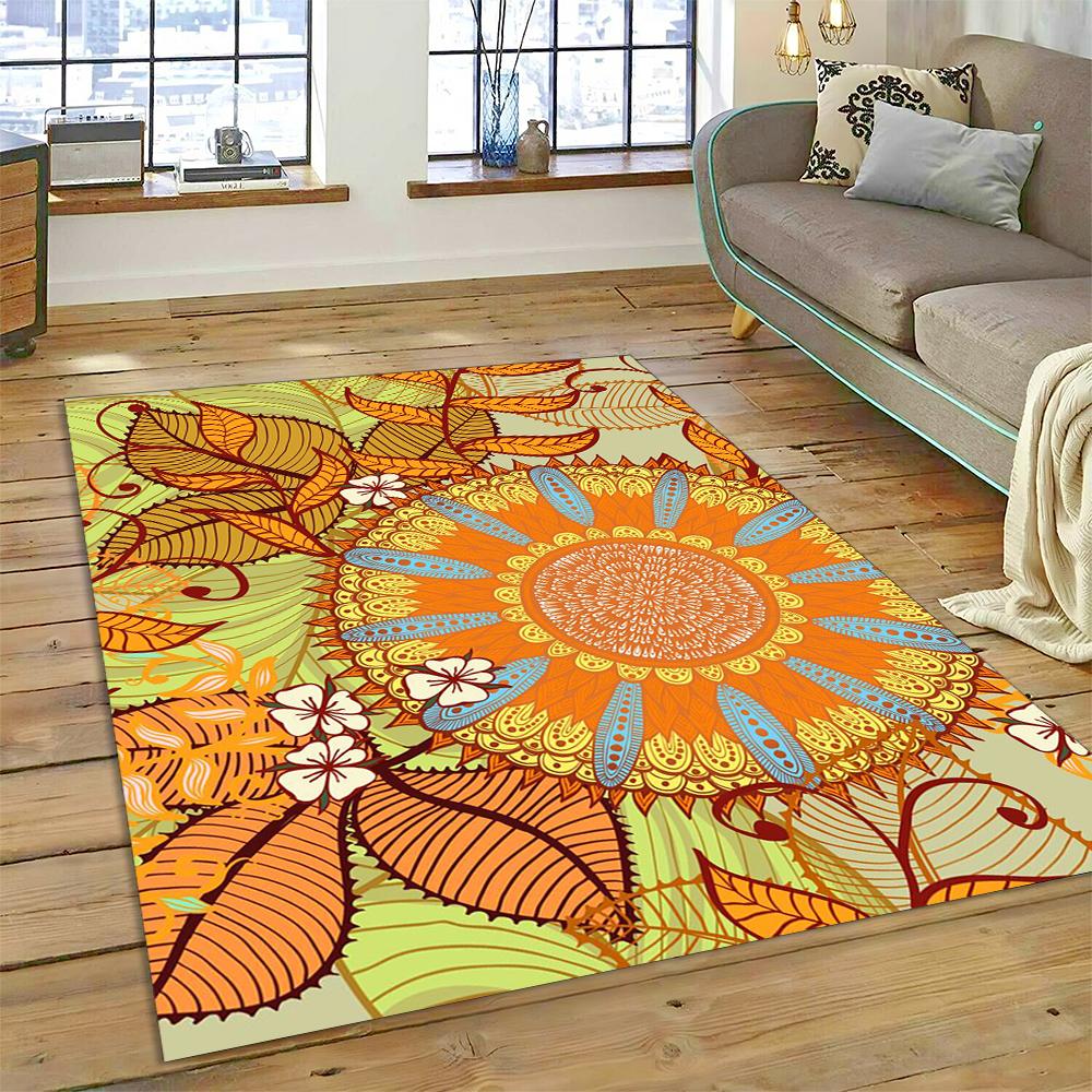 Bohemia Meditation Mandala  Flower Carpet Rug for Home Living Room Bedroom Sofa Doormat Deco Mat