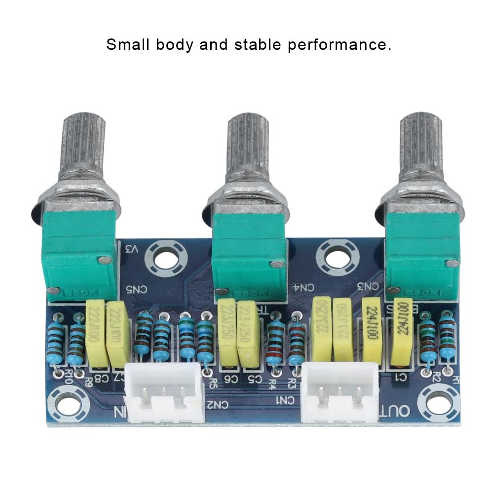 3 Channels Pre Amplifier Module Toning Board for Audio XH2.54 3P Socket