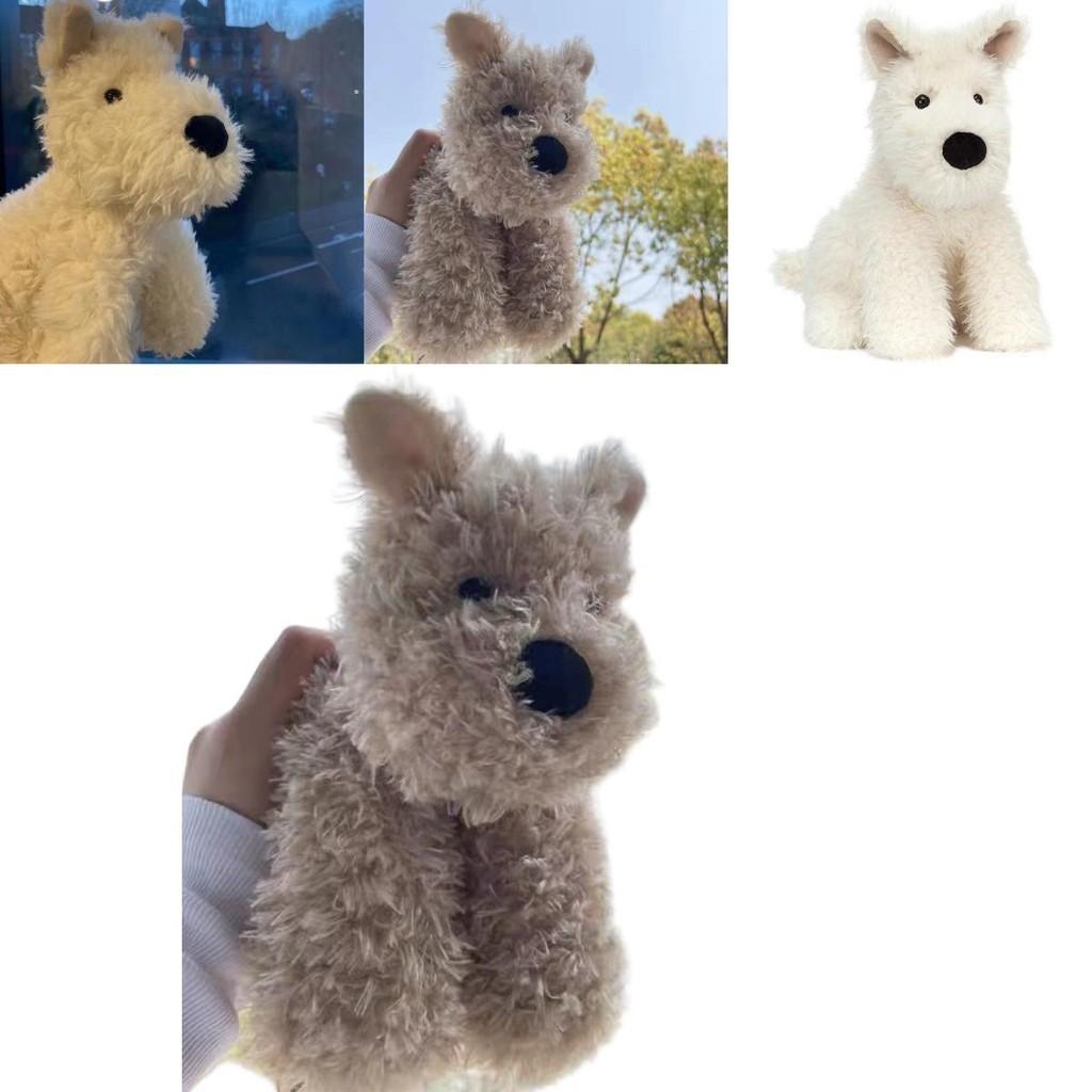White/brown West Highland Terrier Plush Toy Pillow For Sleeping And Cuddling Great Birthday Gift For Boys And Girls