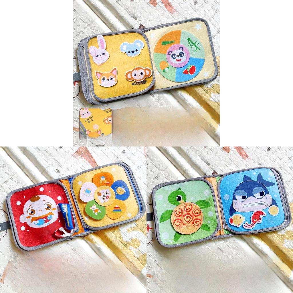 Baby Early Education Tactile Toddler Cloth Book With Tearresistant Fabric For Sensory Development