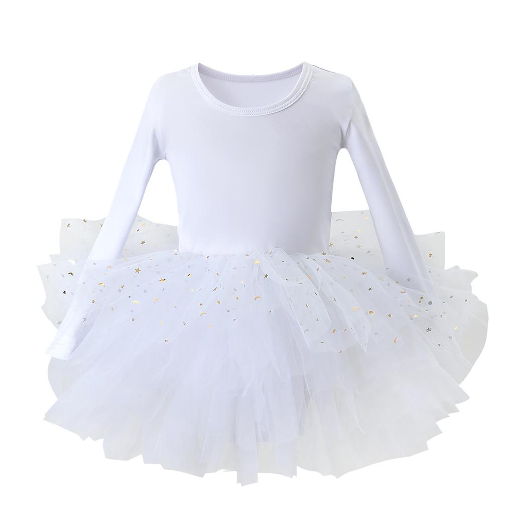 Girls' Tutu Skirt Children's Performance Clothing Cross-border Hot Selling Printed Mesh Dance Skirt Tutu Skirt Dress Girl