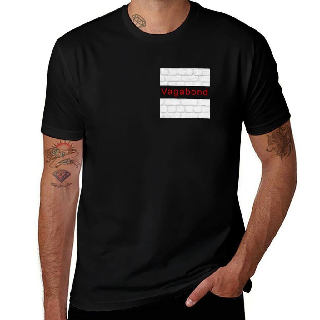 Vagabond T-Shirt t shirt man plain t shirts cotton 100% t shirt man luxury T-Shirt