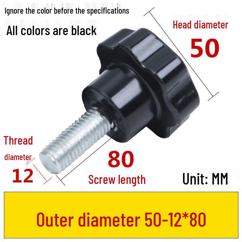 Star-Shaped Bakelite Hand-Tightening Screw Handle (M4-M10)