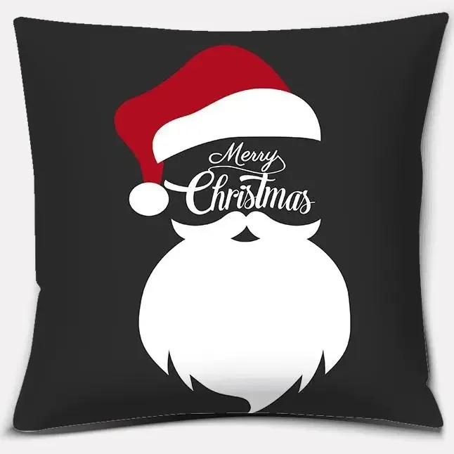 Christmas Themed Pillowcases Car Accessories Office Santa Claus Living Room Sofa Home Decoration Pillowcases