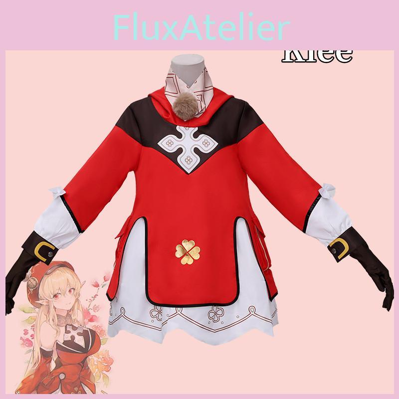 Genshin Game Impact Hu Tao Keqing Klee Cosplay Costume Halloween Party Supplies