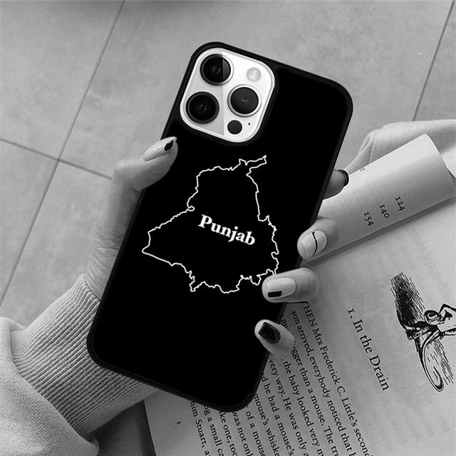 Punjab Map Phone Case For iPhone 17 Air 15 16 11 12 13 14 Pro Max Cover For iPhone 17 Air Max Plus Coque Fundas Shell