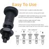 MerciL Push Fit Ball Nose Spring Plunger, Carbon Steel Self Locking Indexing Plunger Spring Knob Plunger Positioning Pins Lock Pin Bolt Self Locking