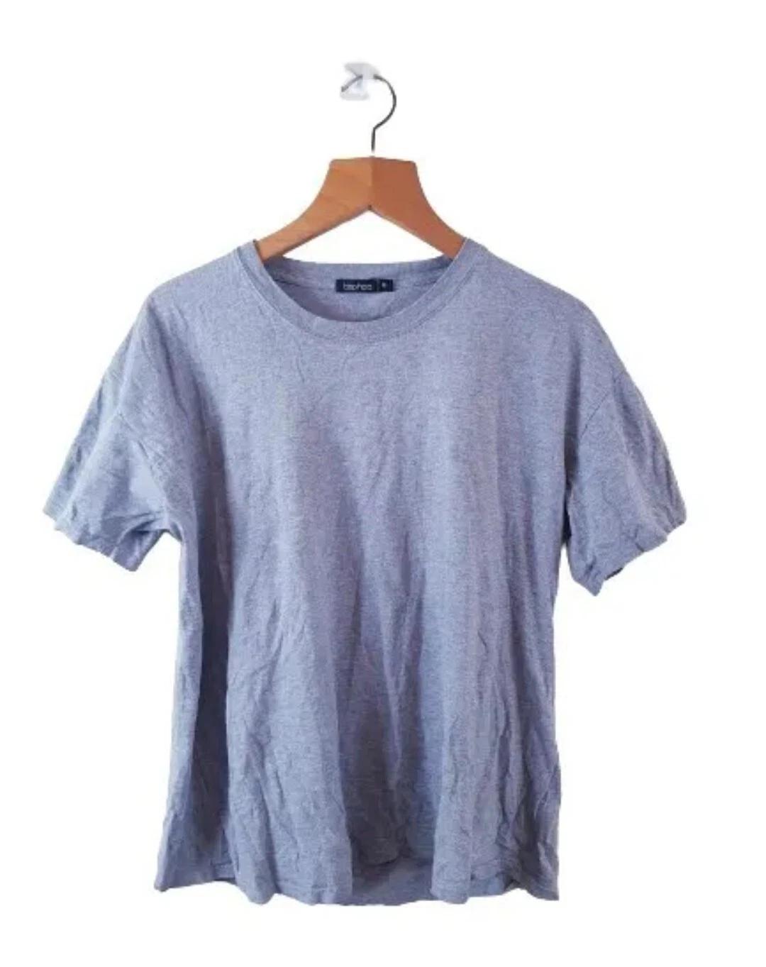 Men s T shirt Boohoo Man Size M Short Sleeves Grey 4XL
