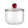 900ml Capacity Multifunctional Kitchen Office Storage Container With Lid Transparent Plastic Clear Canister Candy Jar