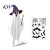 Halloween Window Decals Ghost Glass Sticker, Cartoon Static Cling for Sticker Parties, Waterproof Decoration Decal Home Office Decorative Film