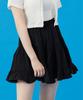 KOLEAT Women Cooling Refrigerator Tiered Pleated Mini Skirt [Black] Short Skirt Ver.