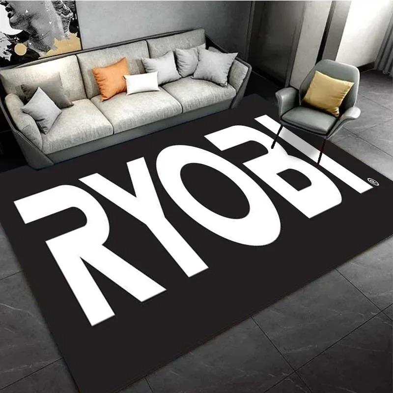

Коврики с логотипом бренда электроинструментов Ryobi для украшения гостиной и спальни, коврик для детской игровой комнаты, противоскользящие ковры 40x60cm