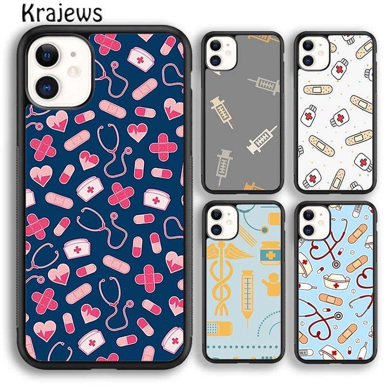 Krajews Medicine Health Heart new Nurse Medical Phone Case Cover For iPhone 17 Air 16 15 14 plus 11 12 13 pro max
