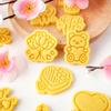 Valentine's Day Cookie Cutters Cartoon Pressable Biscuit Mold Holiday Biscuit Fondant Cookie Stamps Party Supplies