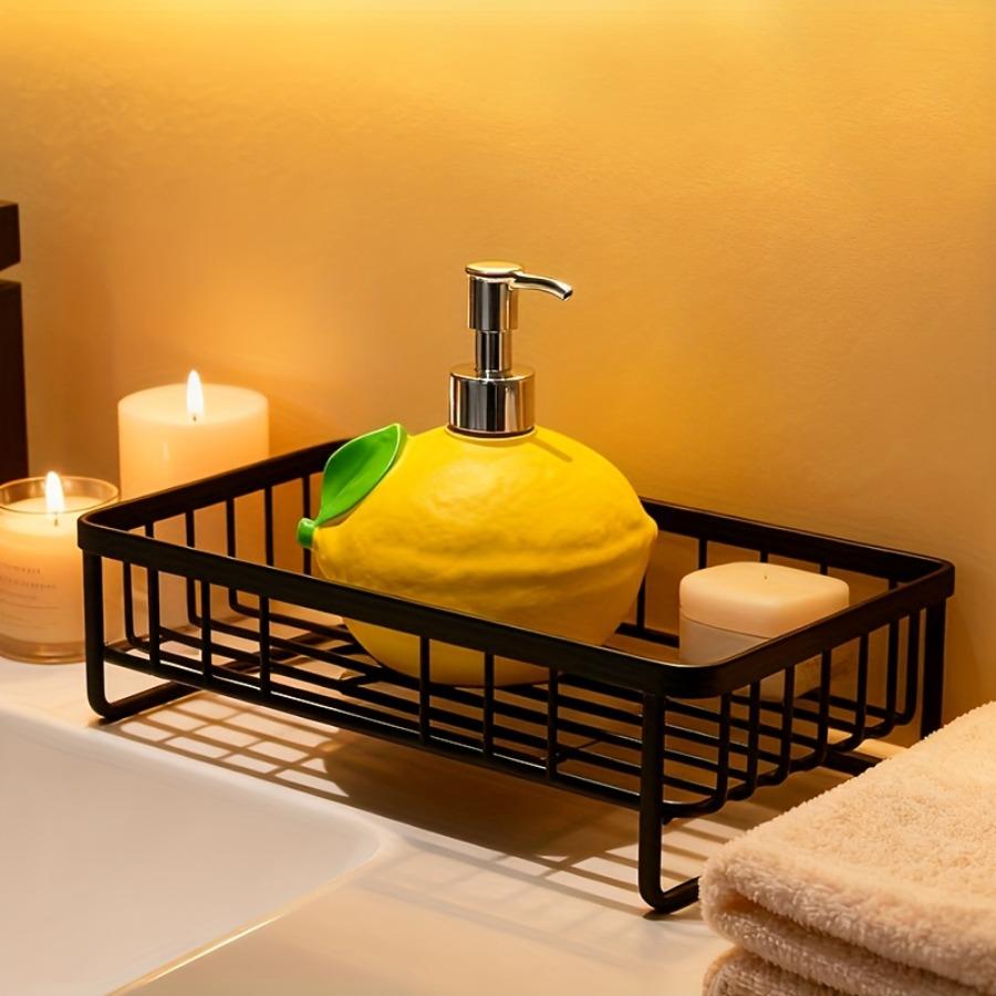 1 Lemon-Shaped Resin Lotion Bottle - Reusable Pump Dispenser, Suitable for Soap, and Detergent, Paraben-Free, Ideal for Bathroom and Kitchen Use