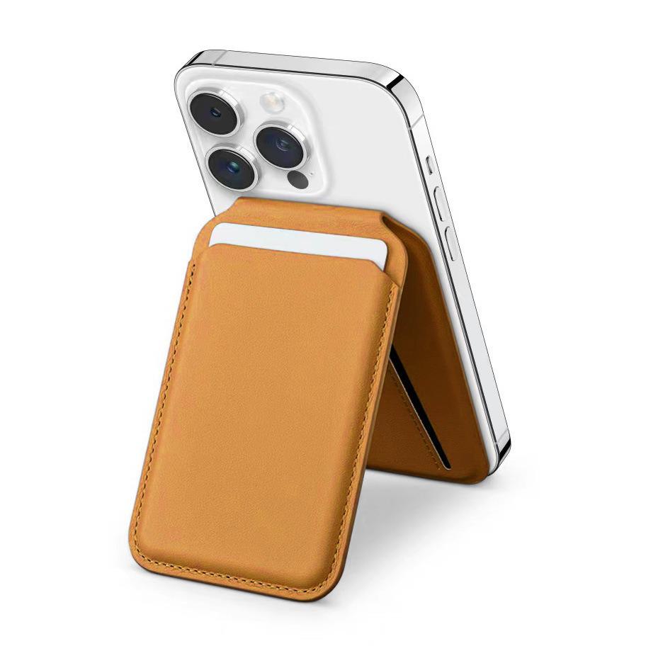Apple iPhone 17 Series Magnetic Card Holder: MagSafe Hinge, Folding Rotating Stand, Card Sleeve.