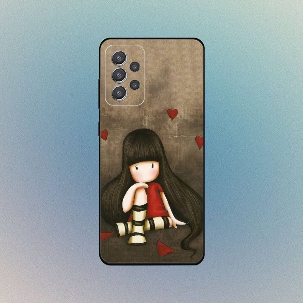 Cute S-Santoro G-Gorjuss Phone Case For Samsung Galaxy S25,S24,S21,S22,S23,S30,With Bracket Cover