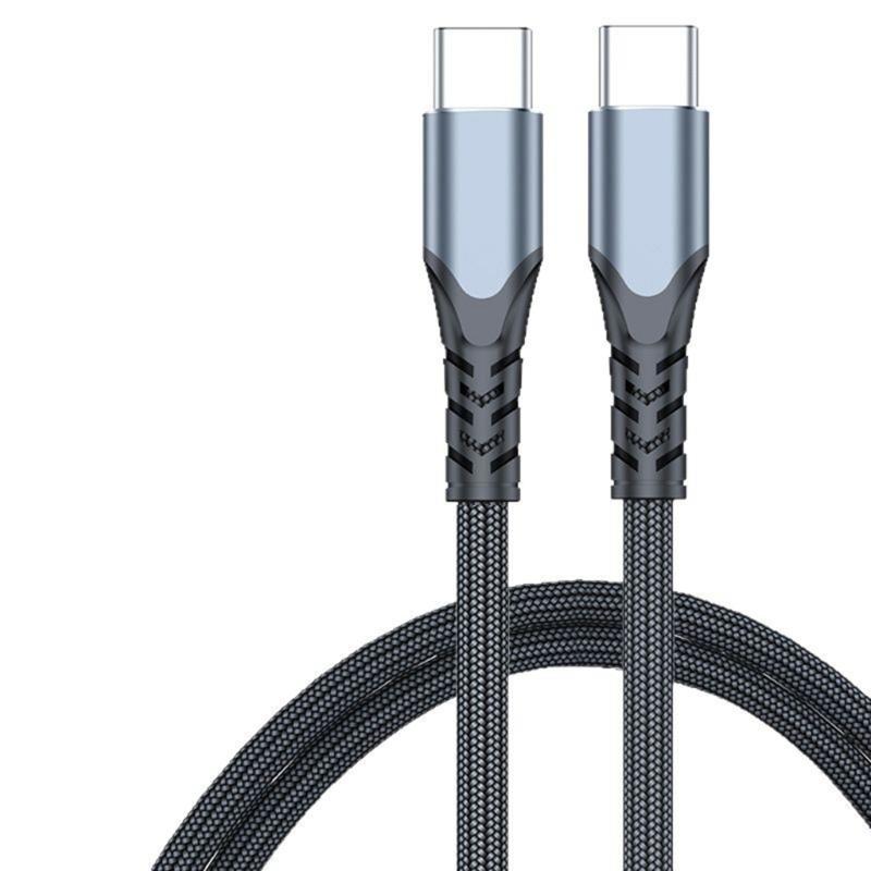 Mobile Phone 90 Degree Quick Charging 100W Fast Charging USB C to USB C Cable Wire Right Angle Data Charging Cable