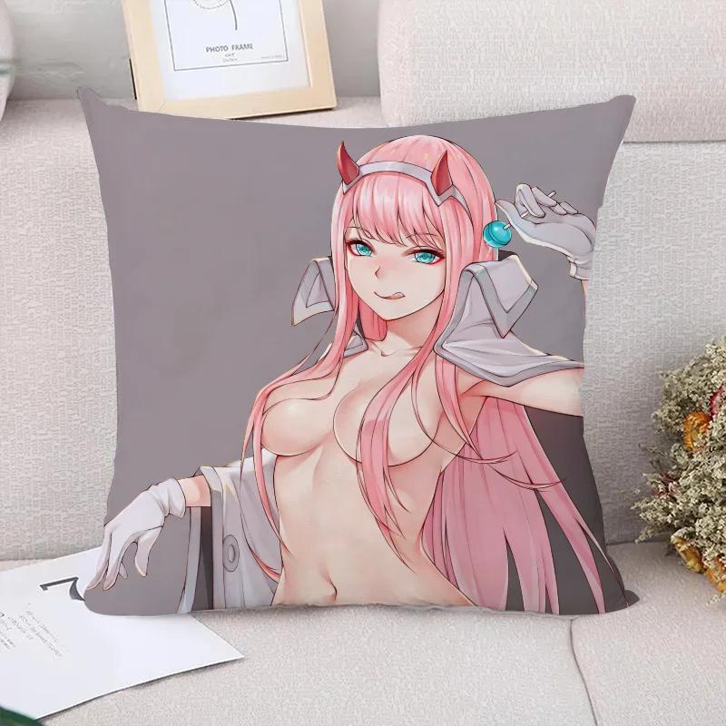 Cushion Cover  Darling in the FranXX Decorative Pillowcases  Fall Decor Pillowcase Car Decoration Pilow Cases Pillow