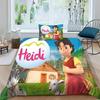 Set Biancheria da Letto Singola Anime Heidi, Copripiumino e Federe Heidi La Ragazza delle Alpi, Decorazione Camera da Letto, Regalo Ragazze Ragazzi 2/3 Pezzi