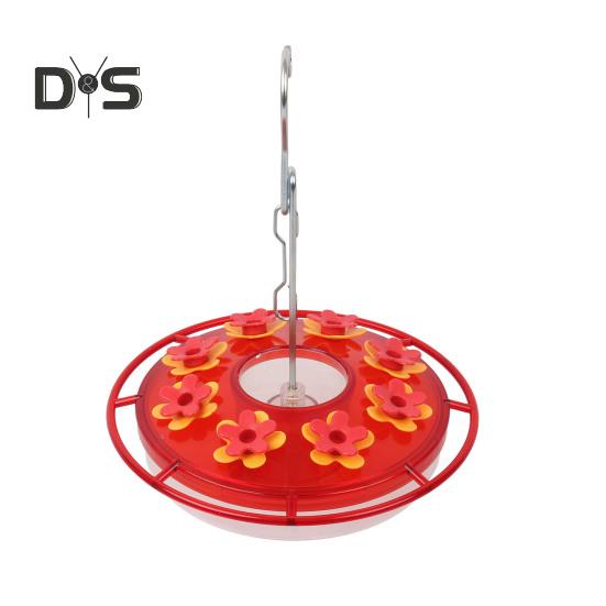 450ml Hummingbird Feeder with Perch And Feeding Ports Outdoor Hanging Wildbird Feeder for Garden Backyard Decor