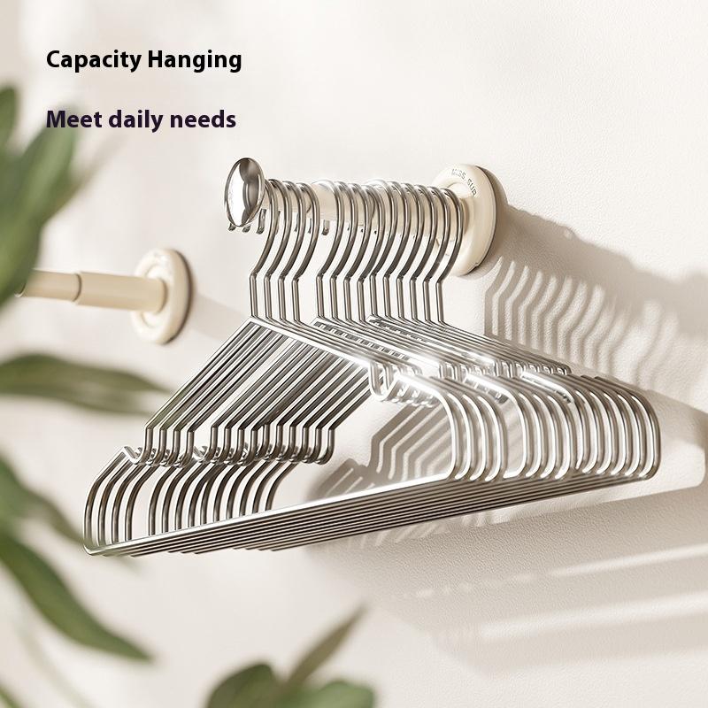 Justerbare Kleshengere Oppbevaringsløsning Enkel Montering Utrekkbar Kleshengerstativ Enkel Montering for Bad og Entréer